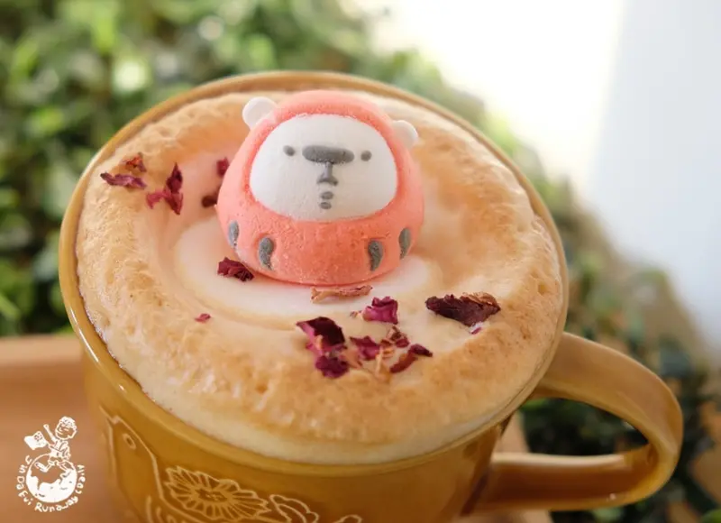 淡水咖啡店︳白水 café-restaurant-點達摩小熊棉花糖咖啡送招福貓，寵物友善咖啡館（有插座、wifi） - 金大佛的奪門而出家網誌