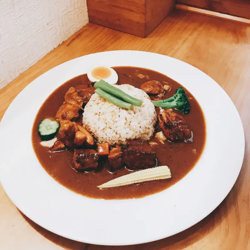 【日式咖喱⎪台北晴光商圈】日向海軍咖哩：隱藏在晴光市場裡的特色咖哩飯