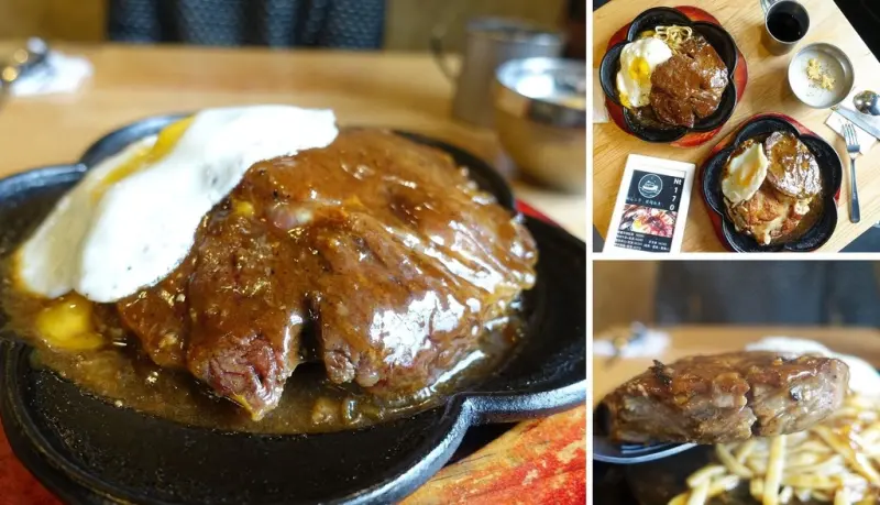 大口吃肉大塊厚片過癮的超大牛排 平價消費濃湯可樂飲品無限量供應 加飯加麵不加價 台南新營 19號倉庫鐵板牛排新營店 