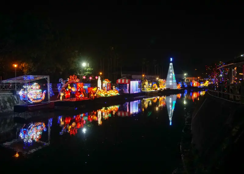 [埔里景點]2018南投燈會-夜晚超浪漫!不輸國外美景的埔里水上燈會 - 美食好芃友