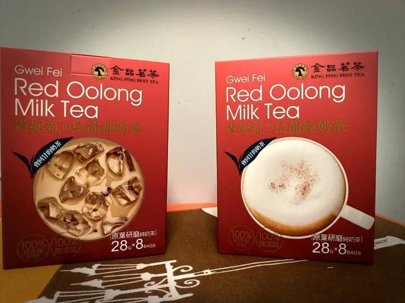 金品茗茶新品品嚐/貴妃紅の烏龍純奶茶，冷熱都美味!