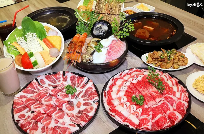 中科火鍋推薦石研室石頭火鍋，清新文青風精緻小火鍋，有澳洲M9和牛、伊比利豬，實驗室特色主題餐廳，紅茶白飯無限續吃到飽