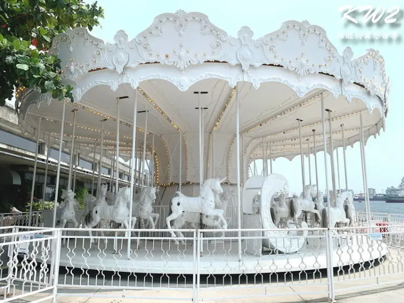 【高雄景點】高雄IG打卡新景點，超夢幻白色旋轉木馬與摩天輪－棧貳庫KW2！高雄駁二旁，加入KW2會員免費停車！ @猴屁的異想世界