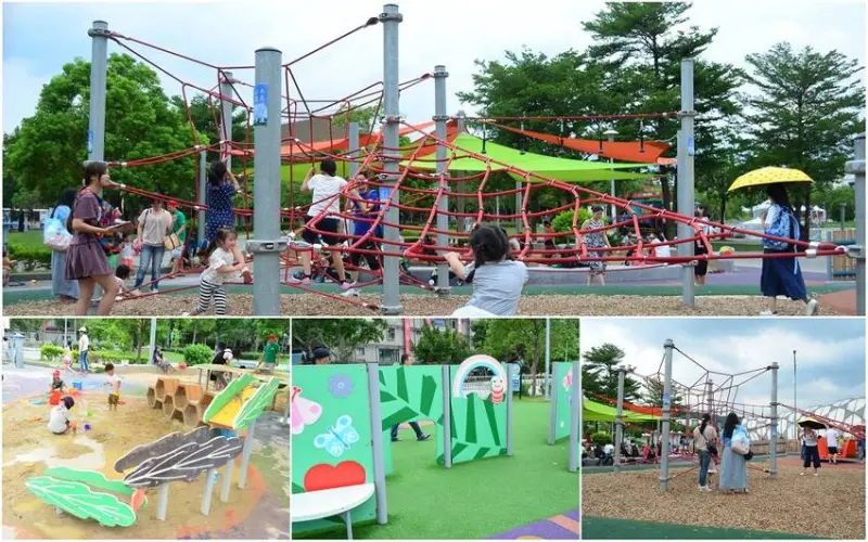 台北親子景點_舞蝶共融遊戲場│花博公園遊樂場，與傳統兒童公園超不一樣！ - 愛伊特candy的分享樂園