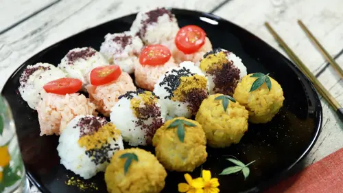 蔬食很簡單 ｜彩色飯丸子 搭配 南豐馫米 與天然食材香料現身 