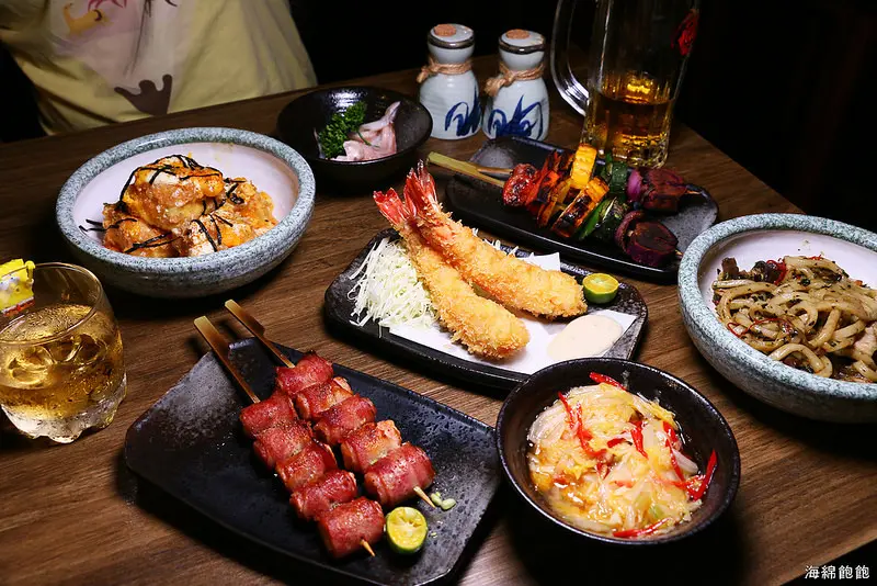 『三千子居酒屋』生啤買二送一/伊比利豬老饕/羊小排/串燒/炸物/下酒菜/啤酒/梅酒/包場/菜單MENU價位(捷運信義安和站)