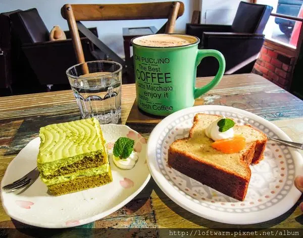 新竹老宅咖啡館推薦 一樂咖啡輕食館 香蕉蛋糕 抹茶蛋糕 單品咖啡拿鐵茶飲輕食 近清大南大校區~A joy life!!(附菜單價位價目表...