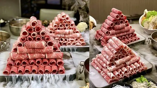 [台北美食] 浮誇肉塔94狂【肉老大頂級肉品涮涮鍋-錦西店】大胃王快來挑戰肉山金字塔！中山區民權西路站美食 @蛋寶趴趴go