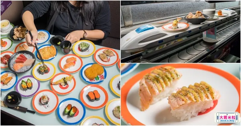 新幹線列車,現點現做直達桌邊,高雄左營,御壽司,迴轉壽司每盤30元起,享受握壽司.丼飯.壽喜燒,天婦羅,這裡通通有 - 大胃米粒 DAVID & MILLY