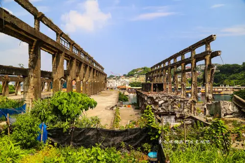 阿根納造船廠遺跡。歷史建築。濃濃的廢墟風格