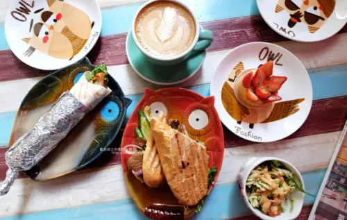 台中南屯│力芽咖啡Coffeeeah-南屯隱藏大大的親子空間.貓頭鷹元素無所不在 - 藍色起士的美食主義