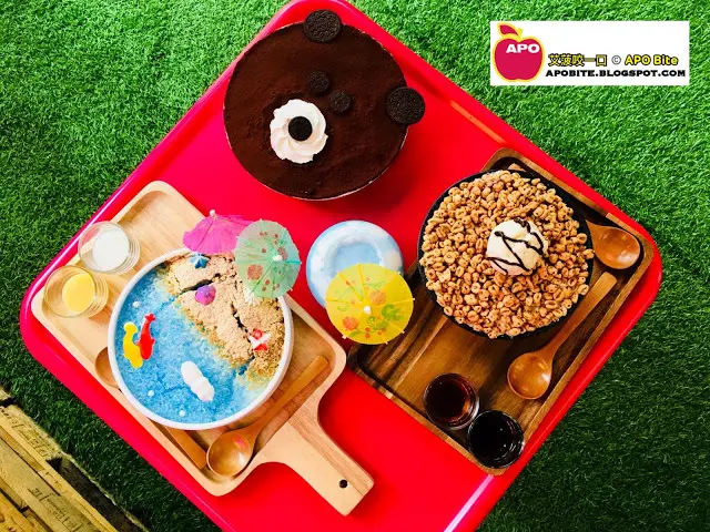 《壹善亭》一秒變網美，好拍好吃的韓國雪冰在台中✿艾菠咬一口APO Bite