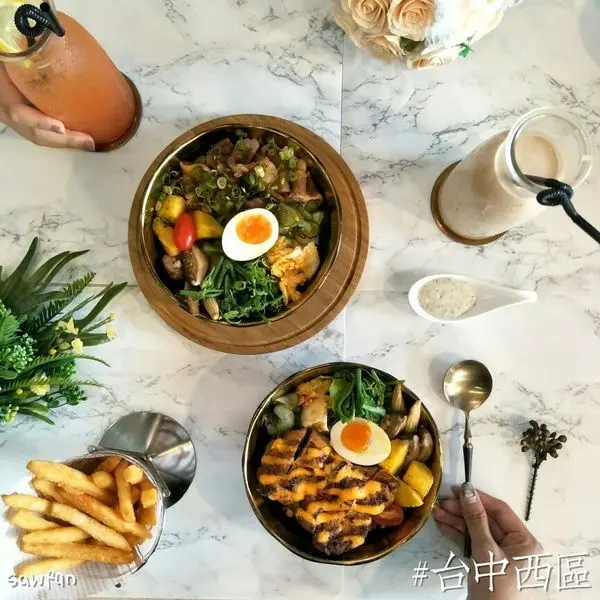 【台中美食】遇fun胃_拿筷•台中西區忠明南路上好吃又健康的丼飯 最推炙燒明太子烤雞腿飯