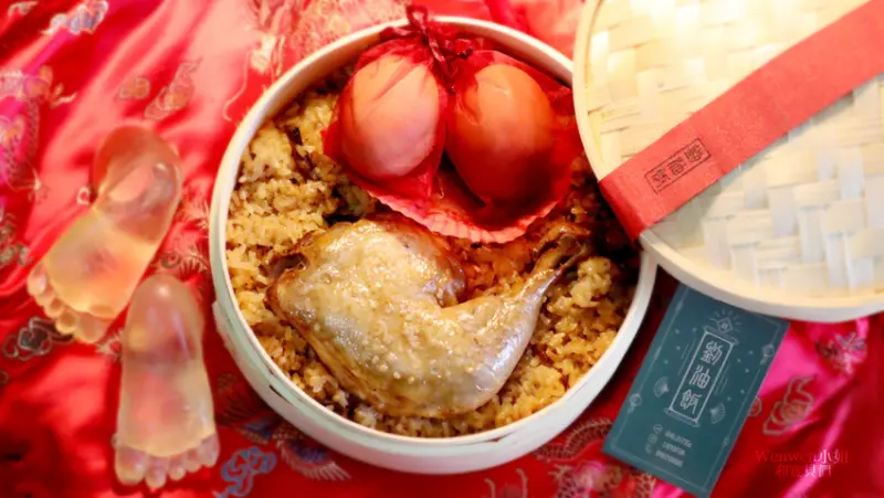 ❤貴婦最愛【劉油飯彌月禮盒】傳承古早味手作油飯,超質感蒸籠彌月油飯禮盒-持媽媽手冊,不限懷孕週數-油飯免費試吃