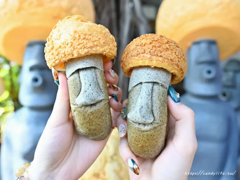 台中人氣麵包店旅禾泡芙之家新品＂摩艾麵包＂成打卡夯品，IG再洗版！晚來搶不到！