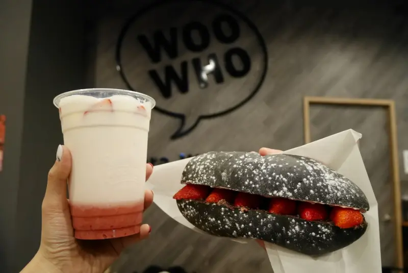 (抽獎)新莊人食記｜ WooWho嗚鬍-新莊新泰店。全聯草莓季來臨不打緊，烏鬍也給妳健康平價輕食咖啡廳草莓季限定草莓餐點！
