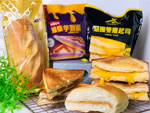 【台北美食￭冷凍宅配】振頤軒￭雙層起司惡魔吐司厚片、爆漿芋到泥熱壓吐司&冰心福源花生維也納 x  100%純鮮奶製成的吐司，搭配真材實料的內餡、香濃味美，爆餡美味║ 宅配美食、團購美食