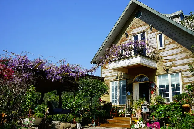 新竹竹東賞花景點推薦~its alice cafe & food 深山裡充滿詩意的紫藤秘境 沒想到餐點意想不到的好吃