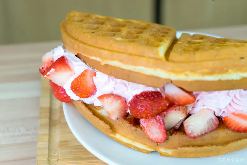 新莊美食》7號鬆餅屋(新莊福壽店) 40元起的好吃鬆餅 平價下午茶早午餐推薦 - 艾莉絲愛旅行