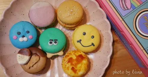 【韓式馬卡龍】Meltingfinger舔舔手馬卡龍專賣店 創意馬卡龍造型超繽紛│台北大安區 科技大樓站甜點 ❤跟著Livia享受人生❤