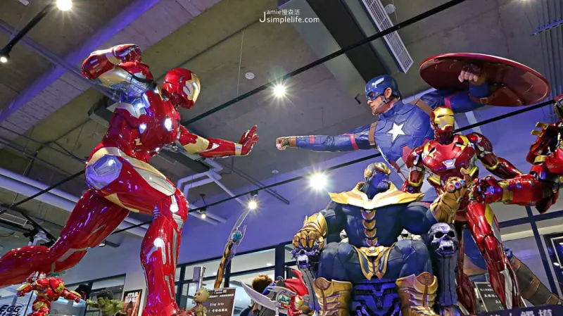 台中｜北屯慢旅 × 歐雅英雄主題館，喚起你熱愛的英雄魂，漫威英雄真人比例1：1原封呈現