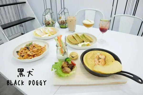(美食)北市士林「黑 犬 Black Doggy」走進黑與白的漫畫之間!好看又好拍的韓系下午茶餐廳!