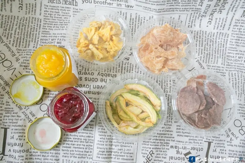 【網購美食】果果愛 Fruitlove－苗栗大湖草莓果醬／台南關廟鳳梨果醬／鳳梨乾／高雄燕巢芭樂果乾／寵物零食:豬肉乾、雞肉乾～天然手作，健康良心食品(邀約)