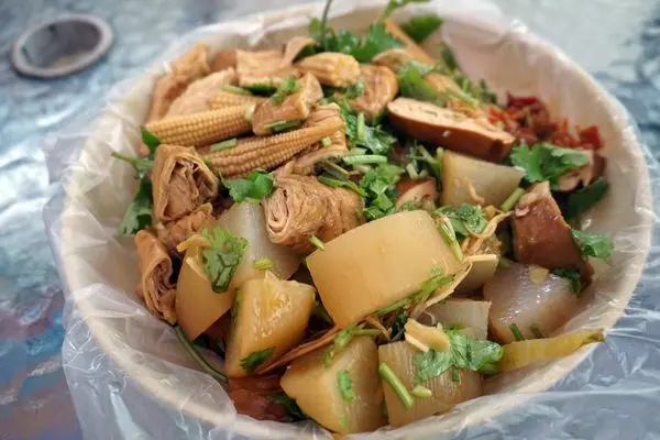 【壽山巖觀音寺】美食篇-滷味紅豆餅