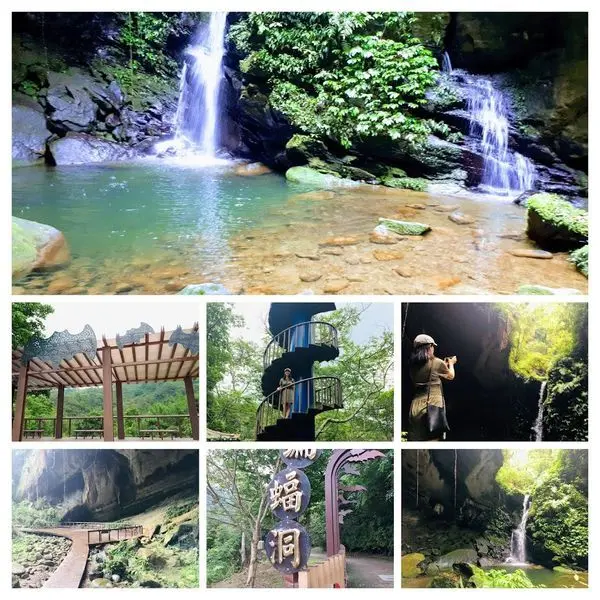 【桃園三民蝙蝠洞】桃園IG打卡秘境/水濂洞瀑布奇景/窺探幽深莫測天然岩洞景觀/旋轉樓梯眺望山巒美景/享受負離子森林浴休閒步道