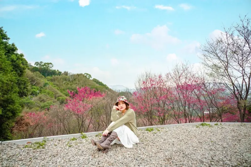 桃園一日遊 / 翠墨莊園賞櫻 / 觀音山步道蝙蝠洞瀑布健行 - 秘密女孩 Viki