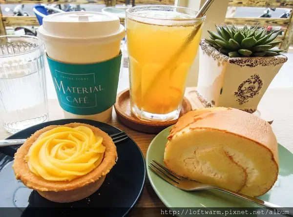 桃園中壢 素材日常咖啡館 Material Cafe 手沖咖啡茶飲 韓系網美甜點司康專賣店 近中原夜市中原大學...