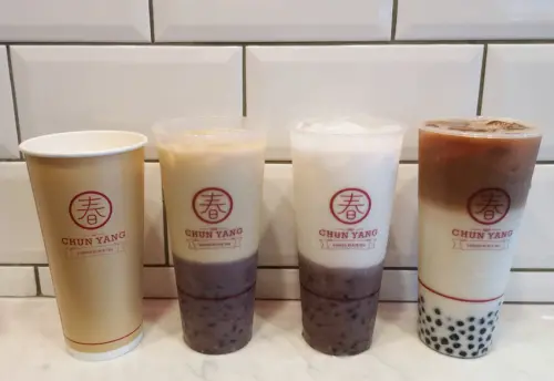 明星黑人、范范、周杰倫、渡邊直美都喝這家的手搖飲料-春陽茶事-大安站IG打卡店→推薦黑糖珍珠鮮奶、萬丹紅豆鮮奶、大布丁烏龍