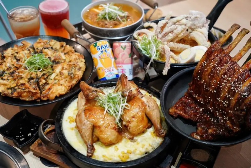 【台中西屯區】O八韓食新潮流。中科商圈。浮誇系韓式料理。平日商業午餐。聚餐首選