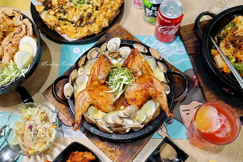 【台中西屯】​​​​​​『O八韓食新潮流-中科店』－浮誇系爆蛤玉米起司雞超滿足│平價超值商午│韓式料理推薦│中科商圈美食