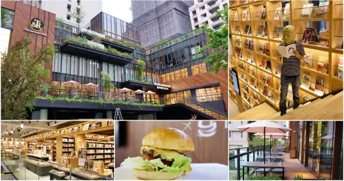 蔦屋書店台中市政店-文青必去！美好的閱讀環境和「DOUG’S BURGER」和牛漢堡，不用坐飛機就能享受沖繩美食！