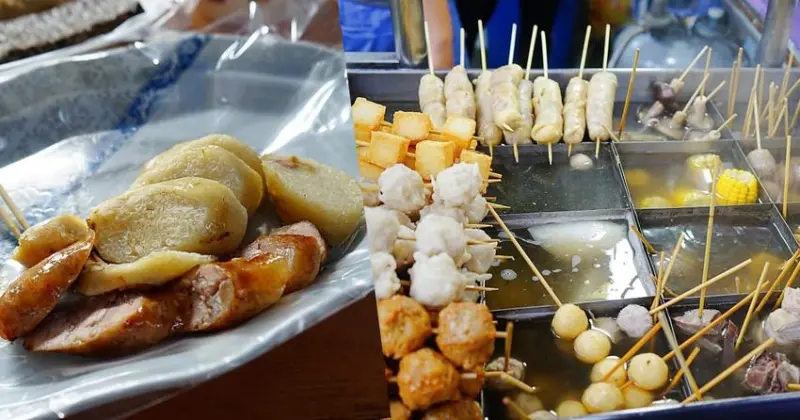 阿豹香腸攤|澎湖市區排隊小吃攤，炭烤大腸包小腸和多樣關東煮，但價位稍高！ - 艾薇覓食趣