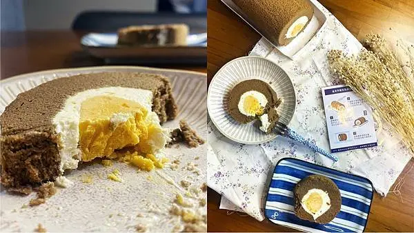 [台中西區] Kinber 金帛手製｜鳳梨鹹蛋黃生乳捲｜鹹蛋黃控必吃｜中秋送禮新選擇｜甜而不膩好吃又好拍｜生乳捲專賣