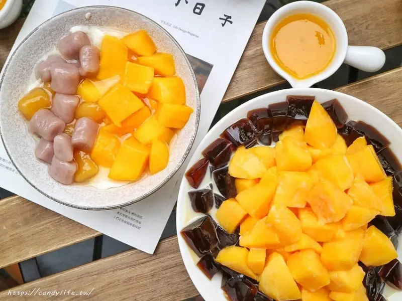 好豆堂商號│台中芒果牛奶冰推薦！超多芒果搭配黑糖蒟蒻，還有好吃的芒果豆花，夏日限定，每日限量供應～