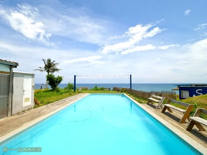 台東海景餐廳 都蘭海角咖啡～秘境無邊際泳池咖啡廳，享受異國美食放空去