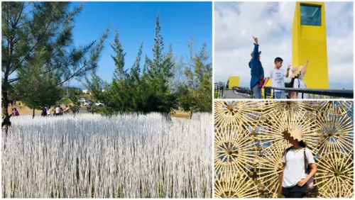 圓圓家出去玩-《宜蘭壯圍》2019壯圍沙丘地景藝術節:漫行沙丘，雪白一片超浪漫，唯美夢幻打卡點