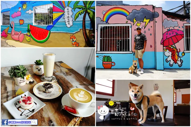 【食。中壢】晴天咖啡sunny cafe〜IG打卡新亮點！隱身巷弄老宅打造咖啡館，一次擁有彩繪&老屋風，文青最愛的懷舊愜意！(寵物友善餐廳)  