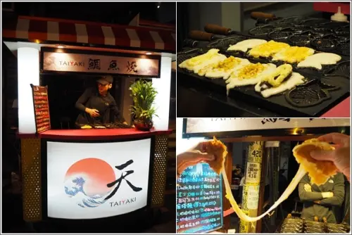 中壢｜天鯛魚燒．隱藏在中原夜市巷弄內拉很長絲的鯛魚燒