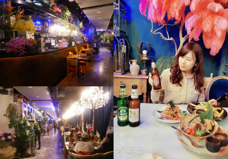 【台北。Thaï.J 夢幻花園餐酒館】超漂亮時尚叢林風x網美拍照聖地！坐擁信義區101浪漫夜景，泰國啤酒喝到飽