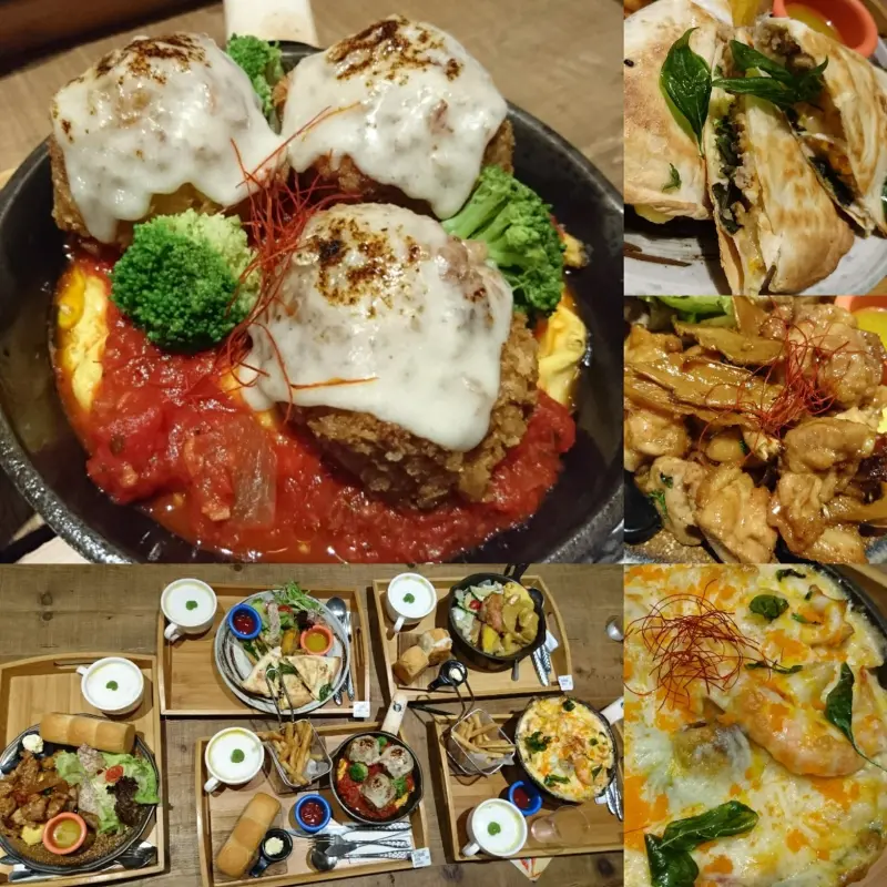 高雄早午餐~多一點咖啡館-文化館~豐盛鑄鐵鍋料理~推明太子海鮮總匯焗烤~優質享受~              