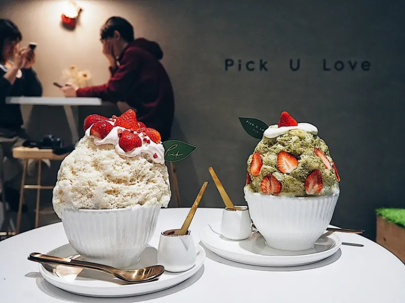 Piik挑食菓物 大湖草莓牛奶糖刨冰 台北グルメ情報 かき氷 手工果醬 IG打卡美食 輕食下午茶推薦 捷運中山站 新光南西館 中山南西商圈