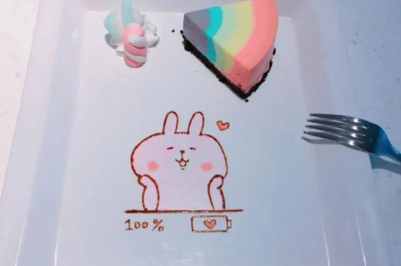 《台北❤️大安》咖啡宴 圖角獸🦄 獨一無二畫盤彩虹生乳酪🌈 還有超可愛鬆獅犬陪你玩🦍