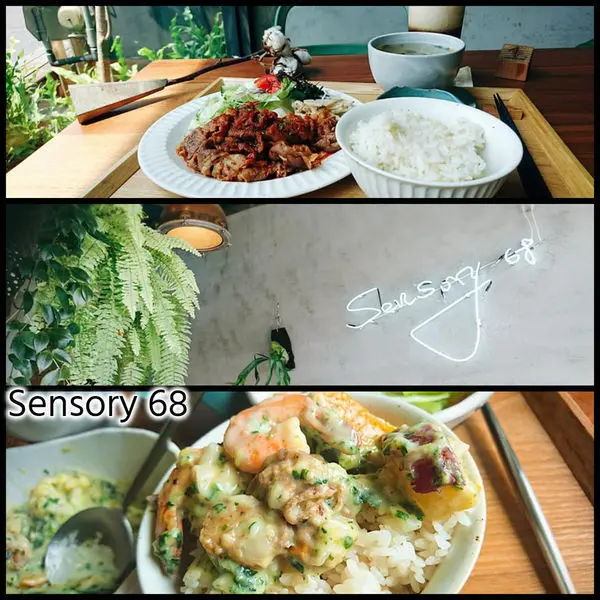 用牛奶與起司，還有很多蔬菜 一起燉煮蝦子與貝肉，暖心美好的奶香滋味～Sensory 68