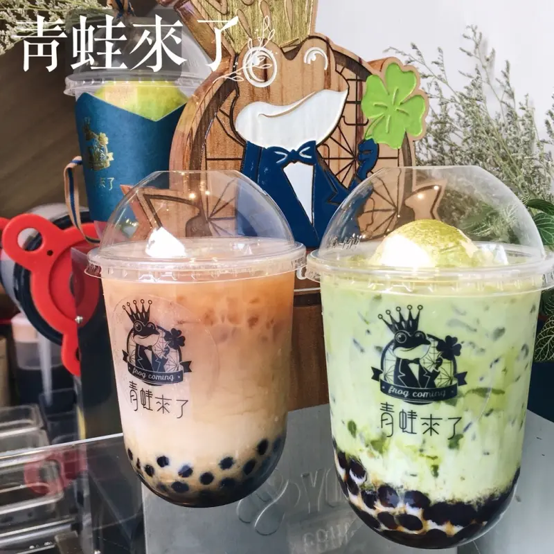 台中美食｜青蛙來了-台中超美漸層飲料來襲，來一中街必喝