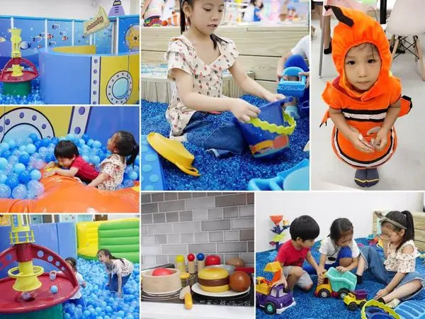 新北林口。親子 | 童遊水族館 ♥︎ 以海洋世界為主題的室內親子館 ♥︎ 漂亮琉璃砂坑