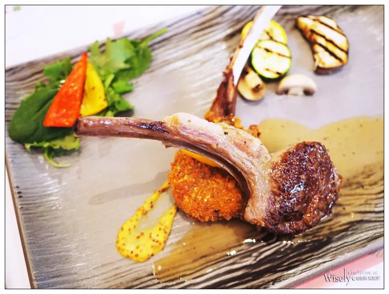 台北中山。美福大飯店：美國超鑽級羊肉。雙味美國法式羊排套餐